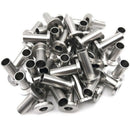 1X(Stainless Steel Protector Sleeves For 1/8 Inch Cable Railing , Wood Post