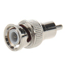 2 Pcs BNC Male to RCA Male RF Coaxial Connector Adapter for CCTV