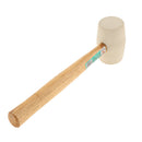 Rubber Mallet Hammer with Hardwood Handle for Outdoor Camping, Gardening