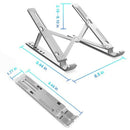 Laptop Stand Portable 6 Heights Adjustable Aluminum Desktop Ventilated Cool R3A7