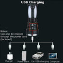 Solar Power Lights Lantern Lamp Rechargeable Battery Camping Flashlight top V6V7