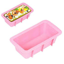 Silicone Bakeware Mould Bread Loaf Pan Tin Bake Bread Pink Baking Tools DIY S5R0
