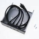 Optical Drive Bay 4 Ports USB 3.0 Hub Adapter with 20 Pin USB Header Cable, for