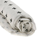 Cotton Lange New born Swaddle Blanket Sleeping bag 110 cm x 110 cm - cross