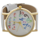 Wristwatches Women Watches Pella Whatever I am Late Anyway letter Watches C