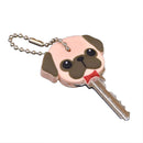 Silicone Key Ring Cap Head Cover Keychain Case Shell Dog Animal Shape JR