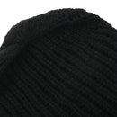 Men's Hat Winter Wool Hemp Cap Hat (black)