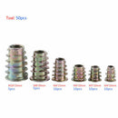 50x M4/M5/M6/M8/M10 Zinc Alloy Hex Socket Screw-in Threaded Insert Nuts Kits yfq