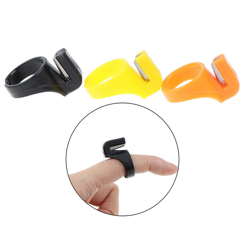 3pcs Finger Blade Needle Craft Thimble Sewing Ring Thread Cutter DIY Sewing Gw