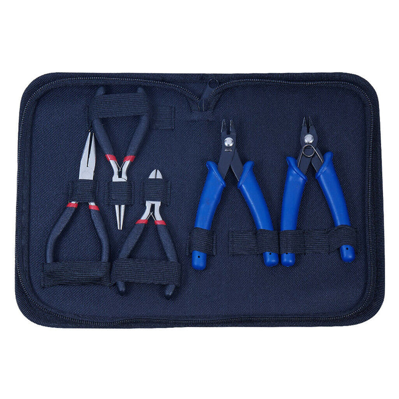 1 Set/5pcs Stainless Steel Pliers Jewelry Making ,Repairing Tool Kit