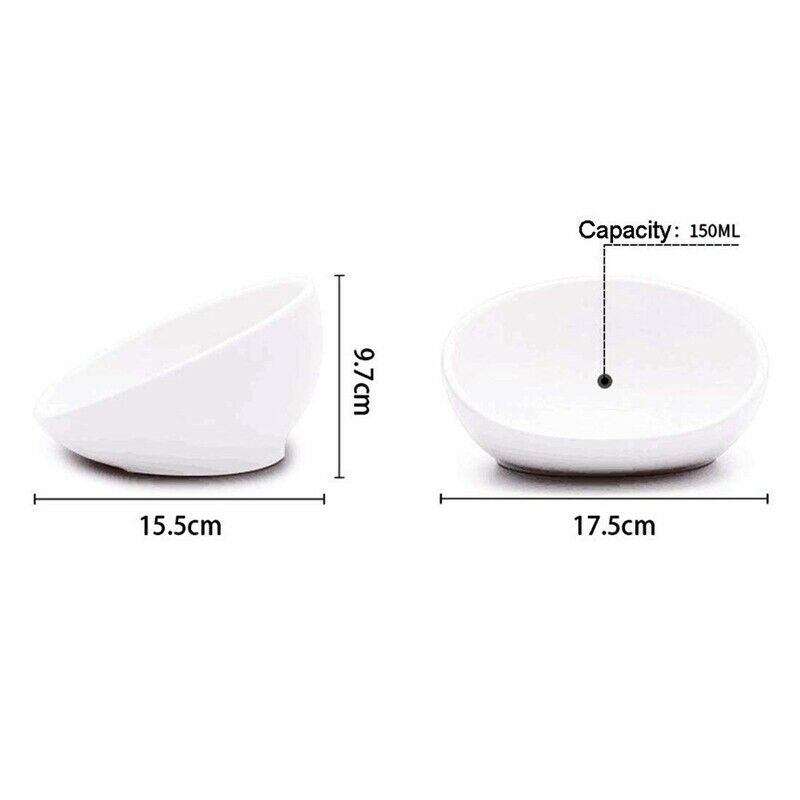 Dog Feeding Bowls,French Bulldog Yellow striped cat Ceramic Feeding Dishs F