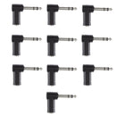 10x6.35mm to 3.5mm 1/8" Male Mono Jack 90 Degree Audio Connector Adapter