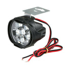 2Pcs 6LED White Motorcycle Headlight Spot Light DRL Driving Fog Lamp Waterpr-OZ