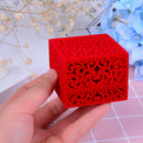 Red Hollow out romantic Engagement Wedding Ring Box Wedding Gift Favor JBTOCA