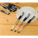 12 Pcs Gel Ink Ballpoint Pen Black Ink Set Stationery Gift 100% Official ~ U0Q6