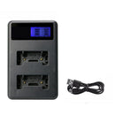 1X(For Li-40B En-El10 Li63 Np-80 K7006 Ds-6365 Usb Lcd Display Dual Port Ba