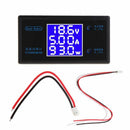 DC 0-50V 250W 5A Voltmeter Ammeter Wattmeter LCD Panel Voltage Amp Power Meter