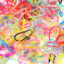 500 Pcs Disposable Elastic Hair Band Ponytail Holder Rubber Rope For Kid RMD