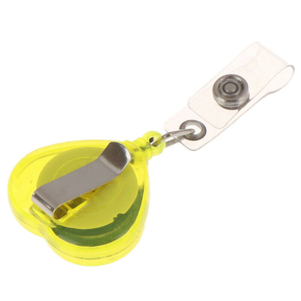 2PcsRetractable Reel Key ID Card Badge Tags Clips Holder Carabiners Re rsPGjo Gw