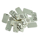 20pcs Alloy Flower Friends Engraved Charms Pendants Jewelry Making Findings