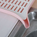 Kitchenware Dishes Eco-Friendly Plastic Double Curved Drain Storage Rack Pl G2S1
