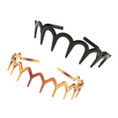 2x Men Women Toothed Hairband Headband Sharks Tooth Zigzag Alice Hair Band