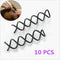 12pcs Black Cool Unique Spiral Spin Screw Bobby Pin Twist Barrette Hair Clip New