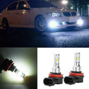 H11 H8 Car LED Headlight Bulbs Upgrade Kit High Low Beam 3570 80W 9000lm 6000K3C