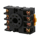 MK2P-I Clear Shell DPDT AC220V Coil Power Relay Socket Base I5A2