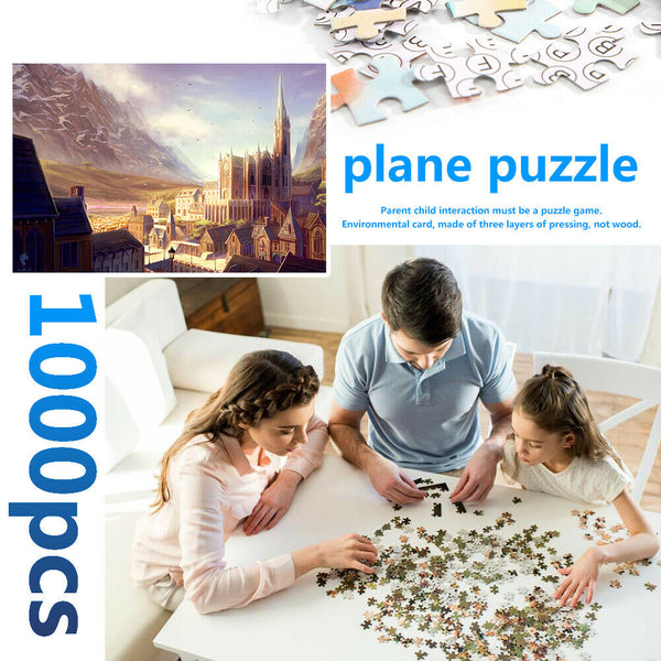 1000pcs DIY Paper Jigsaw Lost City Puzzle Toys Room Decoration Picture Gift