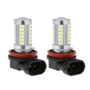 2pcs DC 12V H8 5730 33SMD White LED Car Front Fog Light DRL Headlamp Bulbs