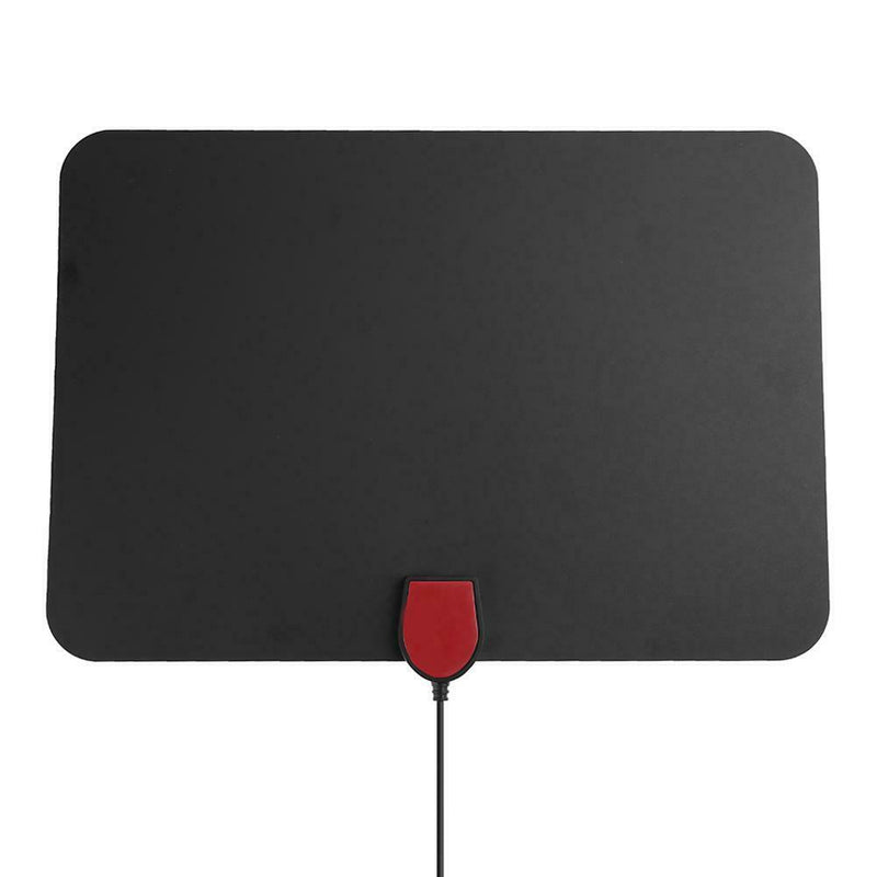 80 Miles Range Large Flat Indoor HD Digital TV Antenna Amplifier Booster