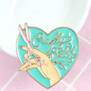 Creative Love Heart Brooches Badge Jacket Clothing Unisex Backpack Pins