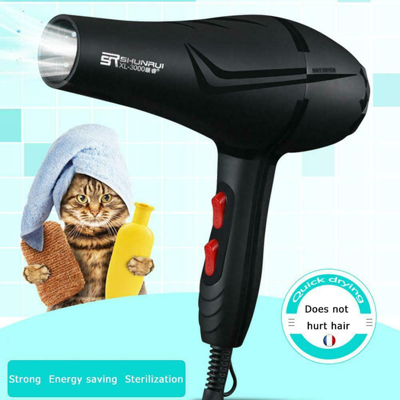 800W 3 Heat Setting 2 Speeds Anion Pet Hairdryer Cold Hot Air Hair Dryer Dry