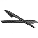3Pcs Carbon Fiber Style Car Steering Wheel Frame Cover Trim Stickers Fit fo Y3N7