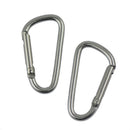 26pcs Aluminum Carabiner D-Ring Keychain Clip Round Snap Buckle Hook Keyring