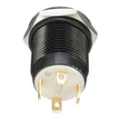 4Pin 12mm 12V Angel Eye LED Light Metal Push Button Momentary Switch Waterproof