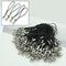100pcs Black Mobile Cell Phone Charm Nylon Lanyard Cords With Lobster Clasps New