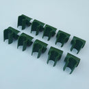 80x Green Plastic Connector Flower Rattan Plastic Universal Flower Rattan Buckle