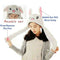 Cute Rabbit Hat Ear Will Move When You Hold The Leg Funny Plush Hat  rsJCAUB Kw