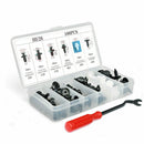 100pc Clip Trim Door Panel Retainer Assortment Car Push Pin Rivet Bumper + Tool