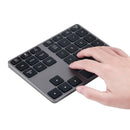 Aluminum Alloy 35 Keys Bluetooth Wireless Numeric Keypad Digital Keyboard f