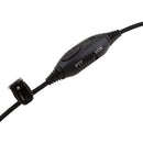 2 Pin Overhead Earpiece Headset with Mic PPT for BAOFENG Kenwood Puxing