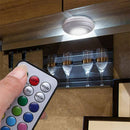 5 Packs Rgb Led Night Light With Remote Controller Battery Operated Closet