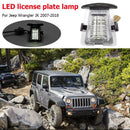 LED Rear License Plate Light 6000K Tag Lamp for Jeep Wrangler JK 2007-2018