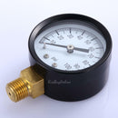 50mm 1/4" 0.25" 1305 0/100PSI Low Pressure Gauge for air steam water Bottom+Case