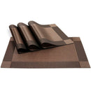 Placemat,Crossweave Woven Vinyl Non-Slip Insulation Placemat Washable Table B2Z4