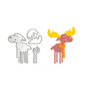 DIY Craft Paper Card Making Metal Cutting Dies Christmas Elk Embossing Stencil