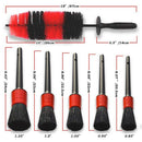 Car Wheel Cleaning Brush Kit-43cm Long Soft Bristle Tire Brush and 5 Differ