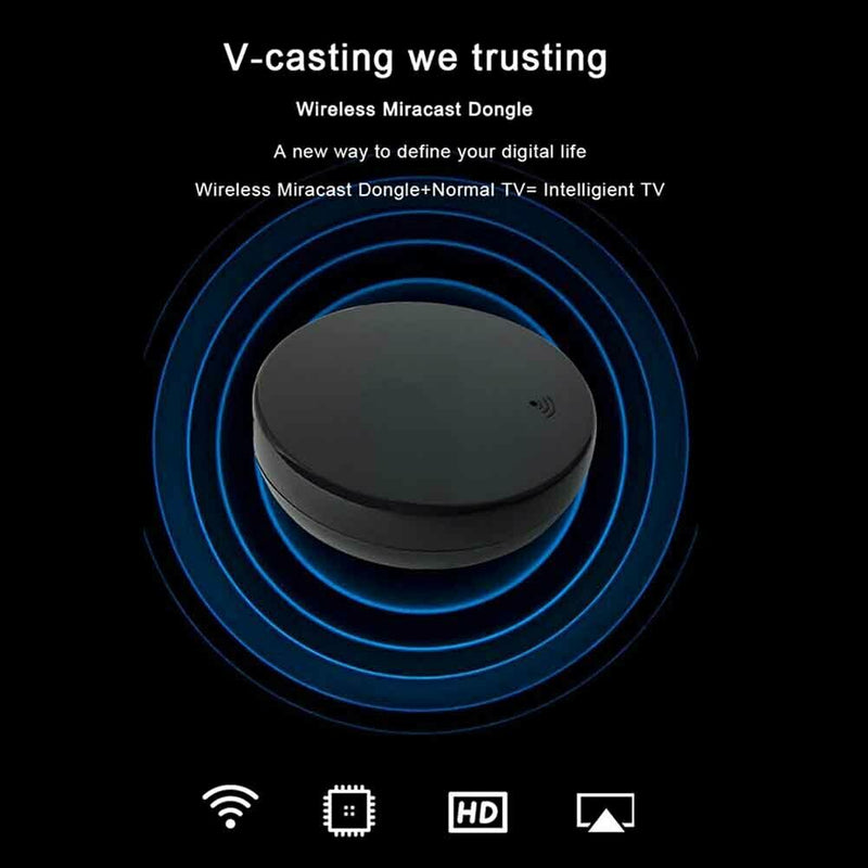 2.4G Screen Mirroring Receiver Wireless WiFi 1080P 60fps Projector Home Theater